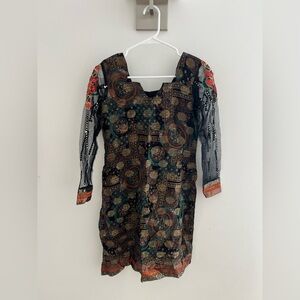 Black and Blue Kurti